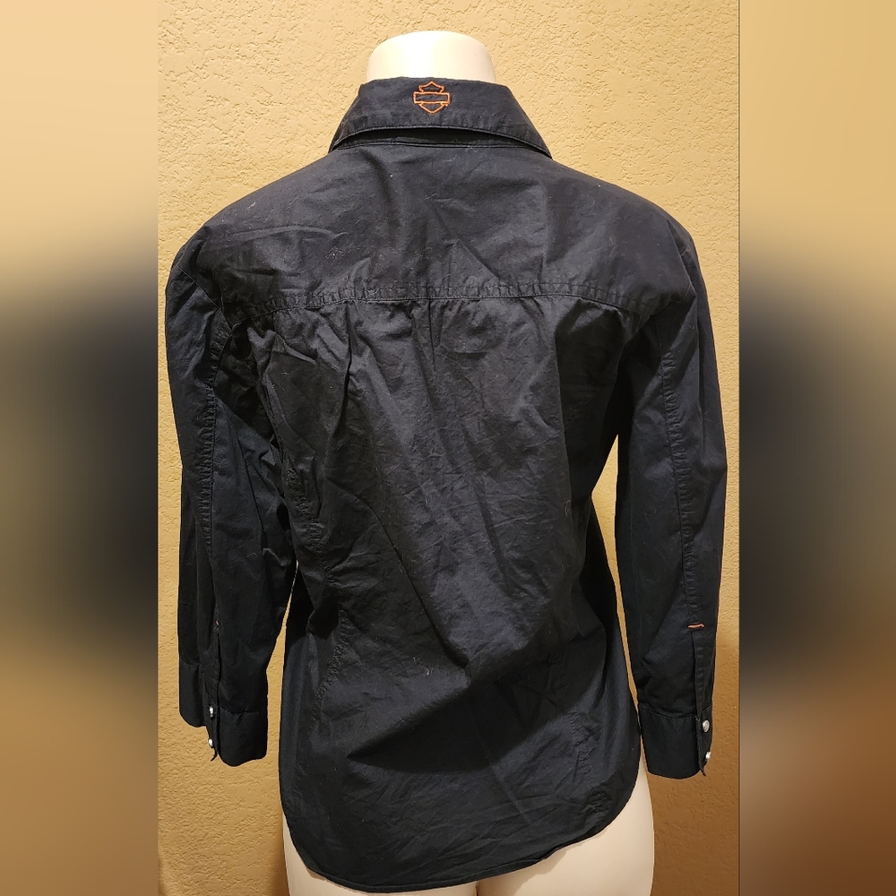 Harley Davidson button down shirt sz XL - Picture 4 of 6
